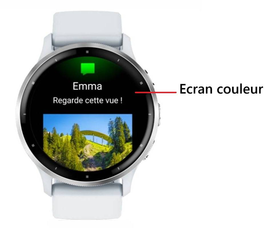 Montre Garmin avec écran couleur