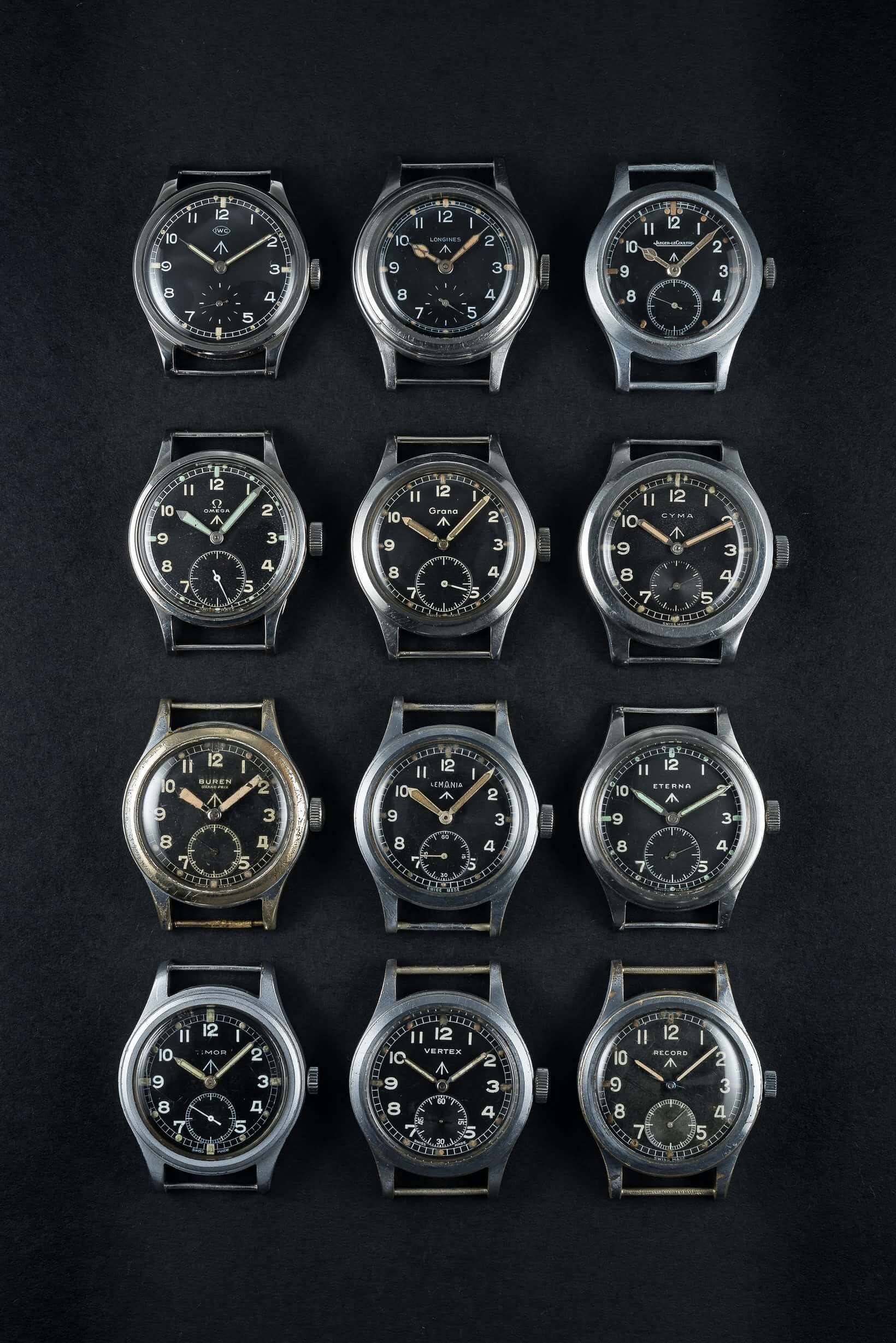 Les montres Dirty Dozen de la Seconde Guerre mondiale (Source : Montredo)
