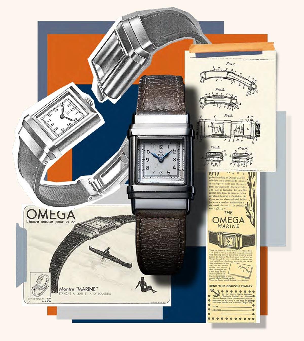 Montre Omega Marine, 1932 (Source : La Cote des Montres)