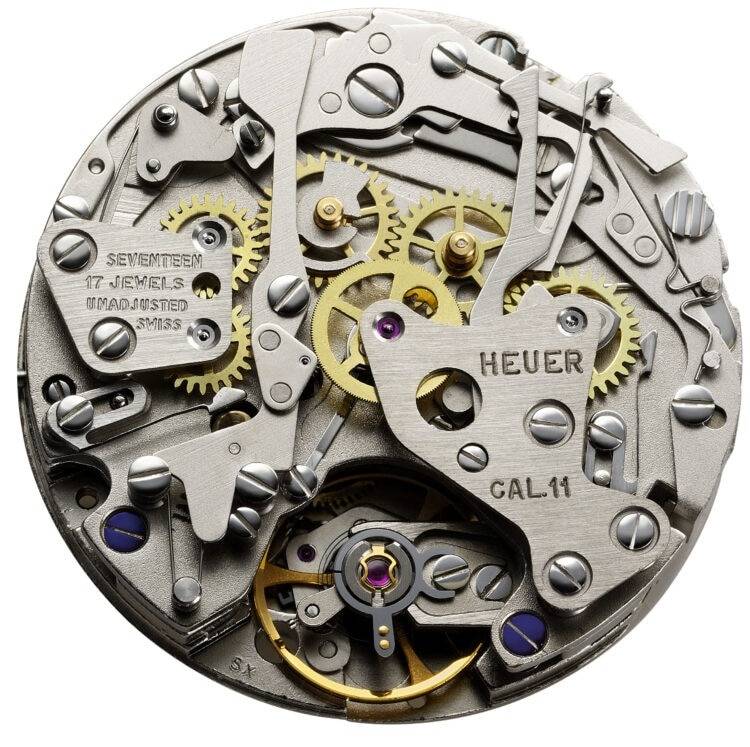 Heuer Calibre 11 (Source : Magazine Tag Heuer)