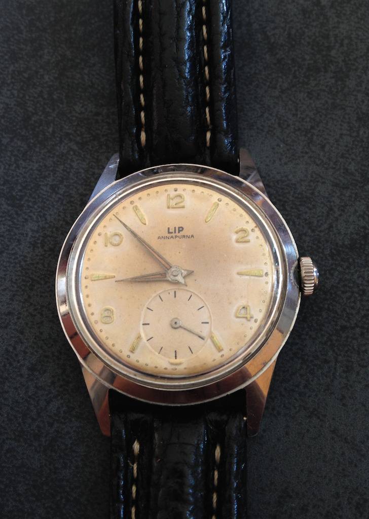 Montre Lip Annapurna, circa 1950 (Source : Montres Mécaniques Passion Magna - @galahad87)