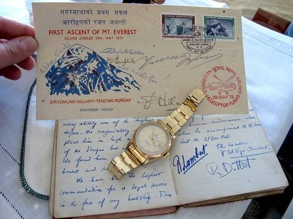 La montre Rolex Datejust de Tensing Norgay (Source : Rolex Passion Report)